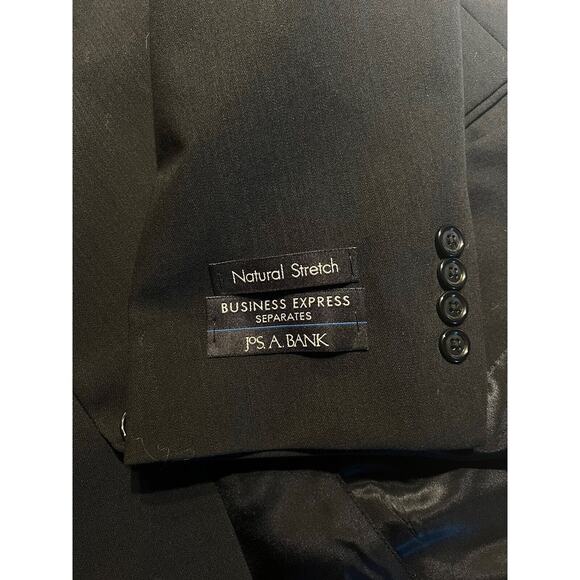 New Jos. A. Bank 44L Men's Black Natural Stretch Business Suit Jacket NWT - Picture 15 of 16